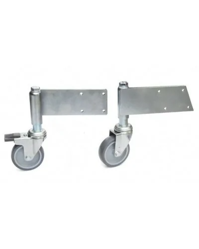 Koła jezdne do drabin magazynowych samohamowalne przednie i tylne