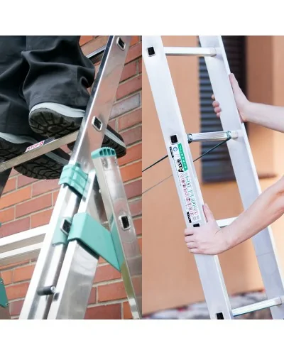 Drabina aluminiowa uniwersalna na schody Eurostyl