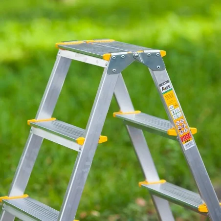 Drabina domowa dwustronna aluminiowa