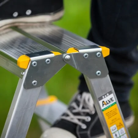 Drabina domowa dwustronna aluminiowa